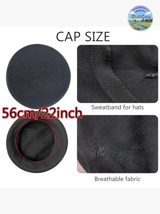 French Beret Breathable Thin Beanie Hat Lightweight Adjustable Summer Fall main image 6